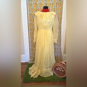 1970’s Canary Yellow Women's Dress